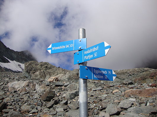 Alpinweg zur Britanniahütte