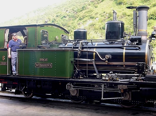 Dampfbahn Furka Bergstrecke DFB - Lok Weisshorn