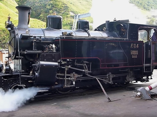 Dampfbahn Furka Bergstrecke DFB - Lok F.0.4