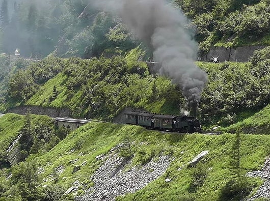 Furka Oberwald Dampfbahn - Oberwald-Gletsch