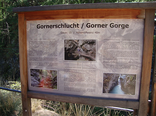 Gornerschlucht Eingang