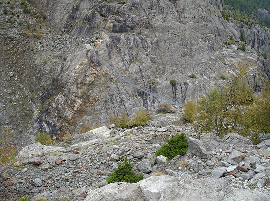 Hängebrücke Massa - Seite Aletschbord