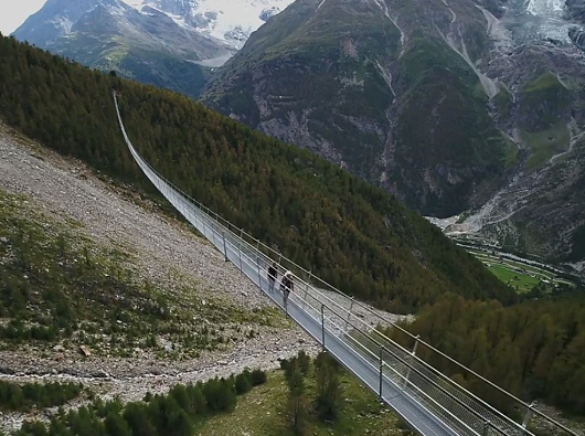 Europaweg Hängebrücke Randa Zermatt