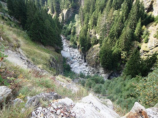 Massaweg Blick in die Massaschlucht