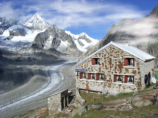 Oberaletschhütte - Belap Oberaletschgletscher