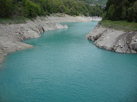 Stausee Ferden - Fluss Lonza
